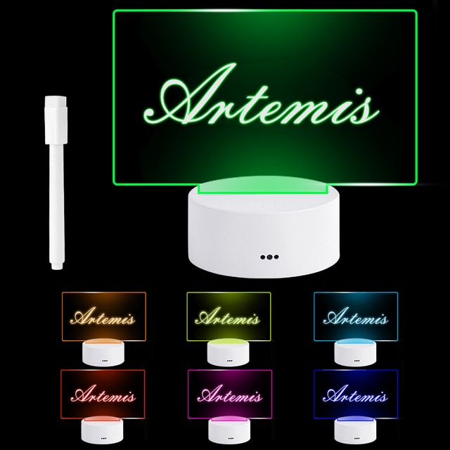 7 Color Note Board Night Light