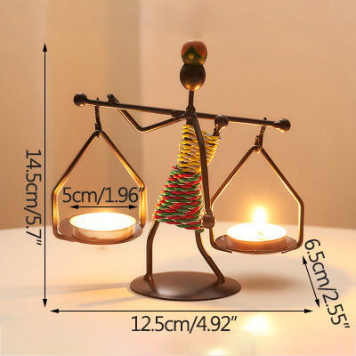 Modern Iron Man Candlestick