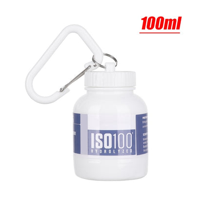 Mini Protein Powder Bottles with Keychain