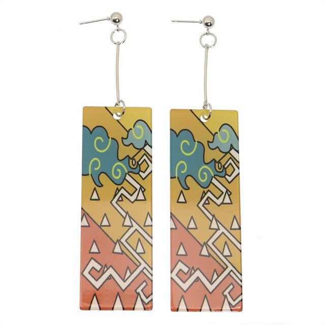 Acrylic Tanjiro Earrings