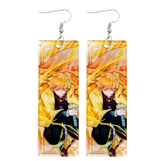 Acrylic Tanjiro Earrings