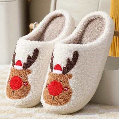 Winter Fluffy Fur Flat Slippers