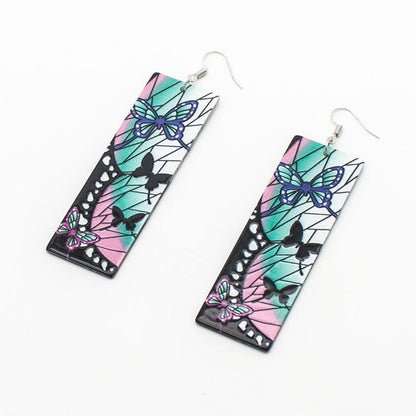 Acrylic Tanjiro Earrings