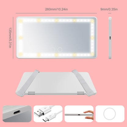 Car Visor Vanity Mirror with Lights