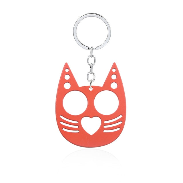 Cute Cat Self Defense Keychain