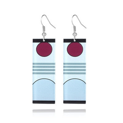 Acrylic Tanjiro Earrings