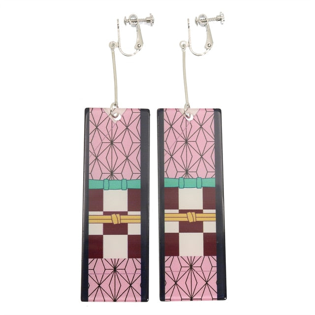 Acrylic Tanjiro Earrings