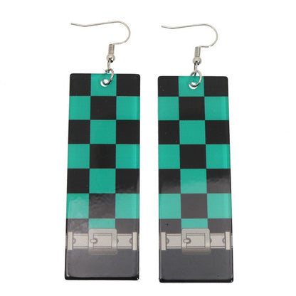 Acrylic Tanjiro Earrings