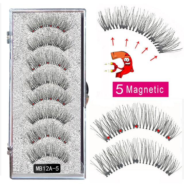 MBA 5 Magnetic Eyelashes Curler Set