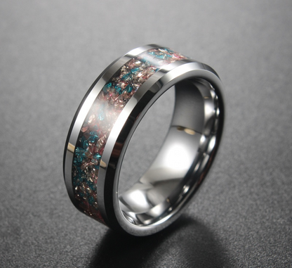 Mermaid Glass Tungsten Ring