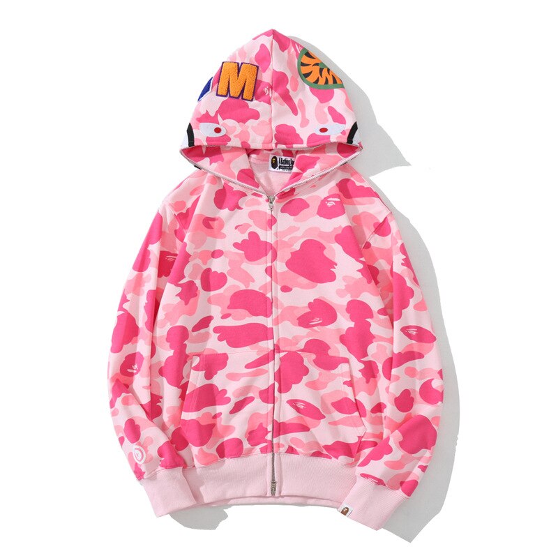 Anime Hoodie Shark Camo Full Zip