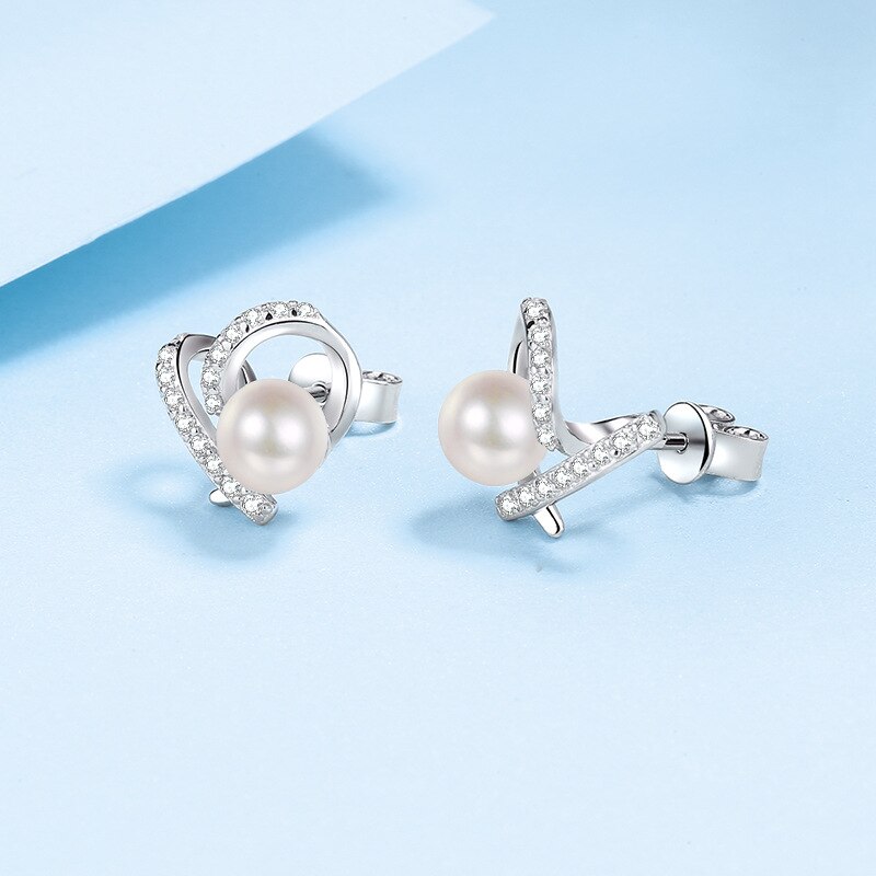 Freshwater Pearl Engagement Stud Earring