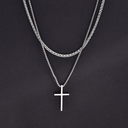 Vnox Mens Cross Necklaces