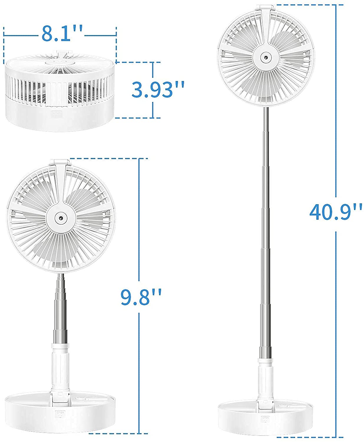 Rechargeable Portable Fan