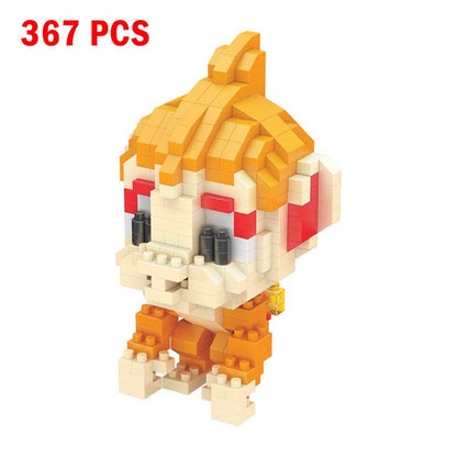 Small Building Blocks Cartoon Animals