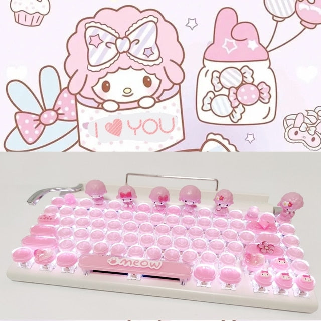 Anime Manual 87/104 Keys Mechanical Keyboard