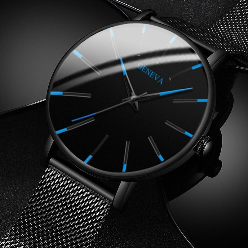 Minimalist Stainless Steel Mens Watch