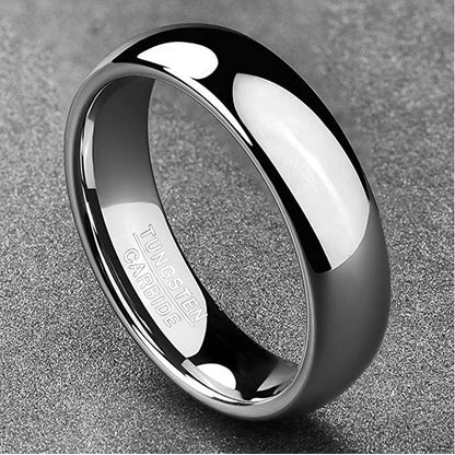 Classic Silver Tungsten Ring