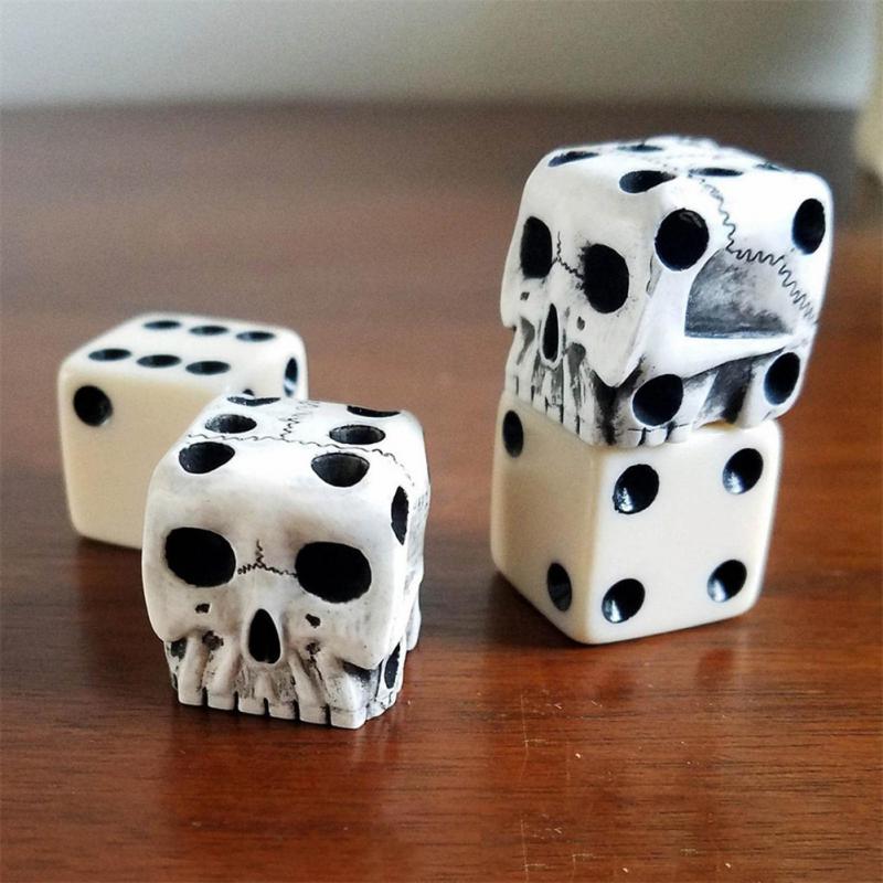 1Pcs 6-Sided Skull Dice