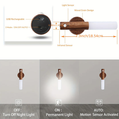 Wood Motion Sensor Light