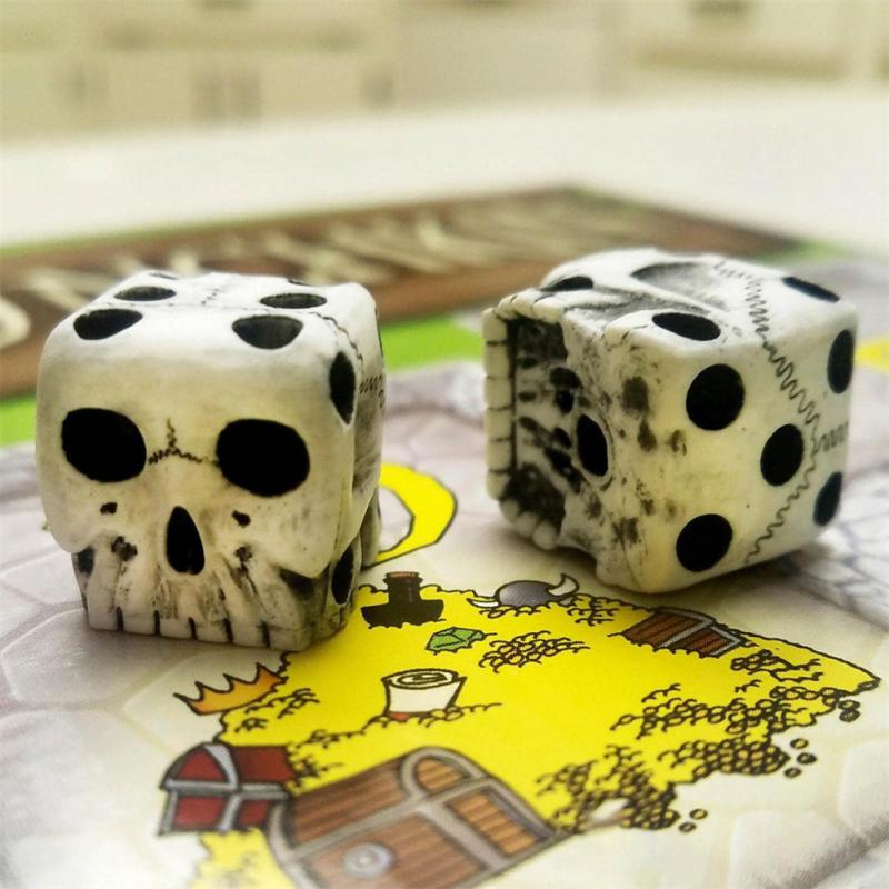 1Pcs 6-Sided Skull Dice