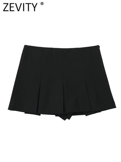 High Waist Wide Pleats Skirts