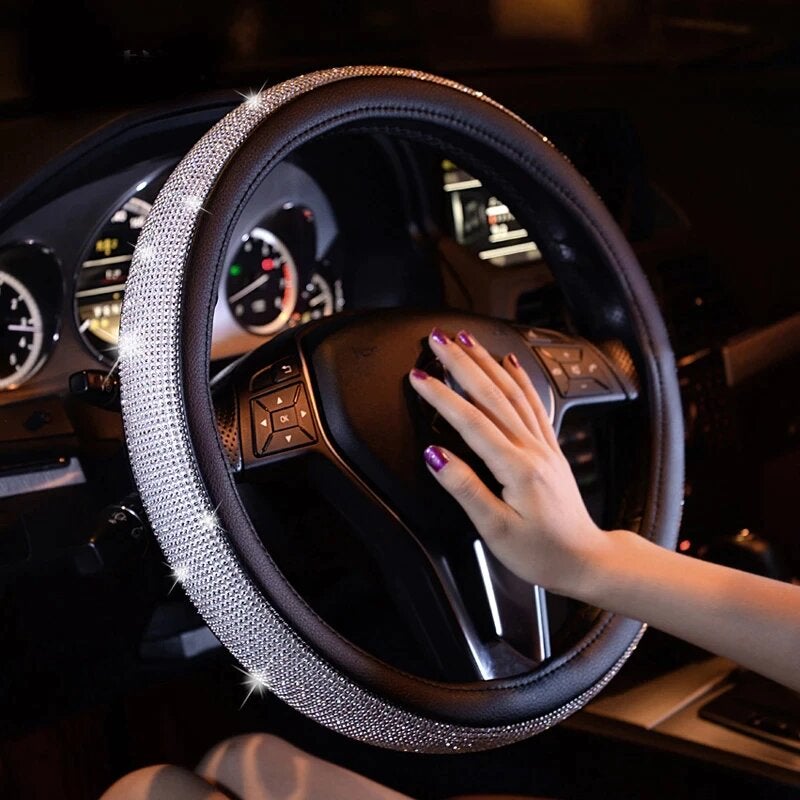 Swarovski Crystal Steering Wheel Cover