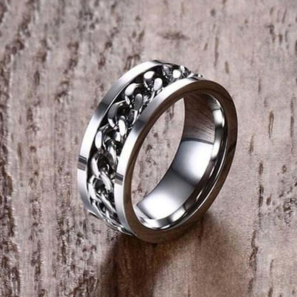 Stainless Steel Chain Spinner Ring