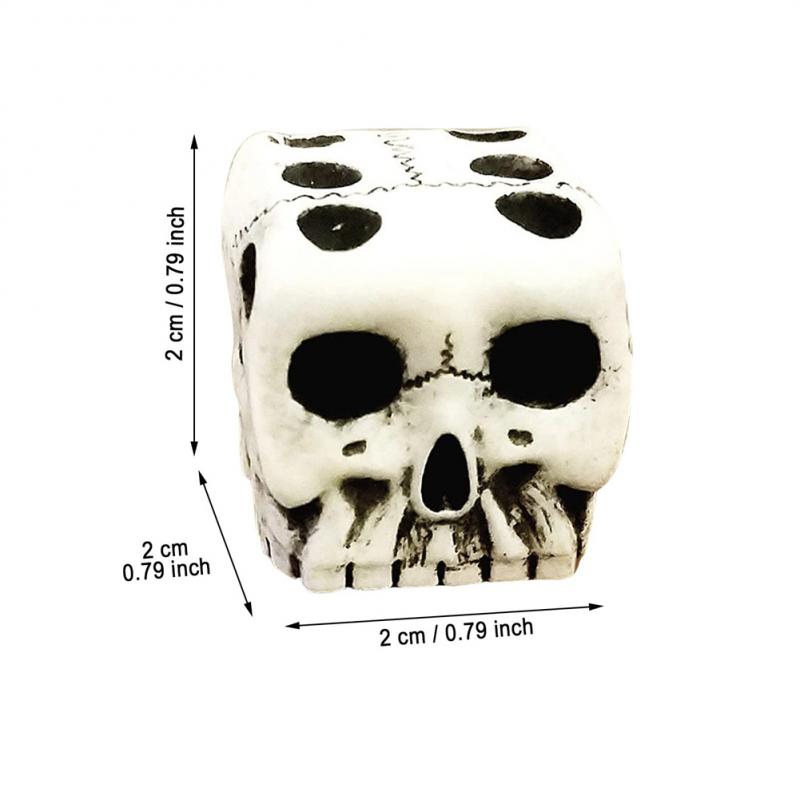 1Pcs 6-Sided Skull Dice