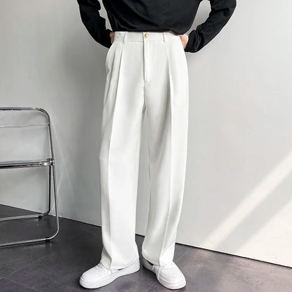 Men's Wide Leg Suit Pants