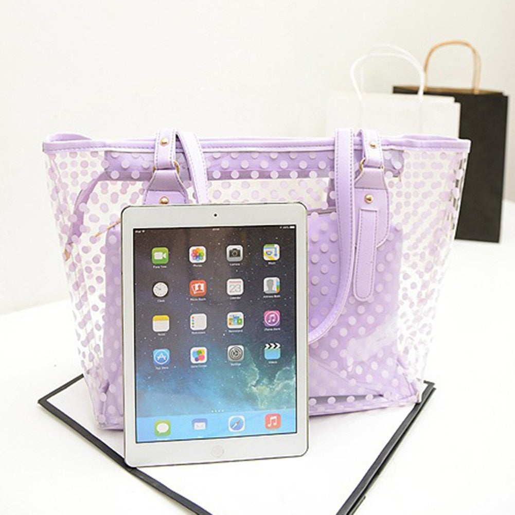 Candy Color Transparent Handbag