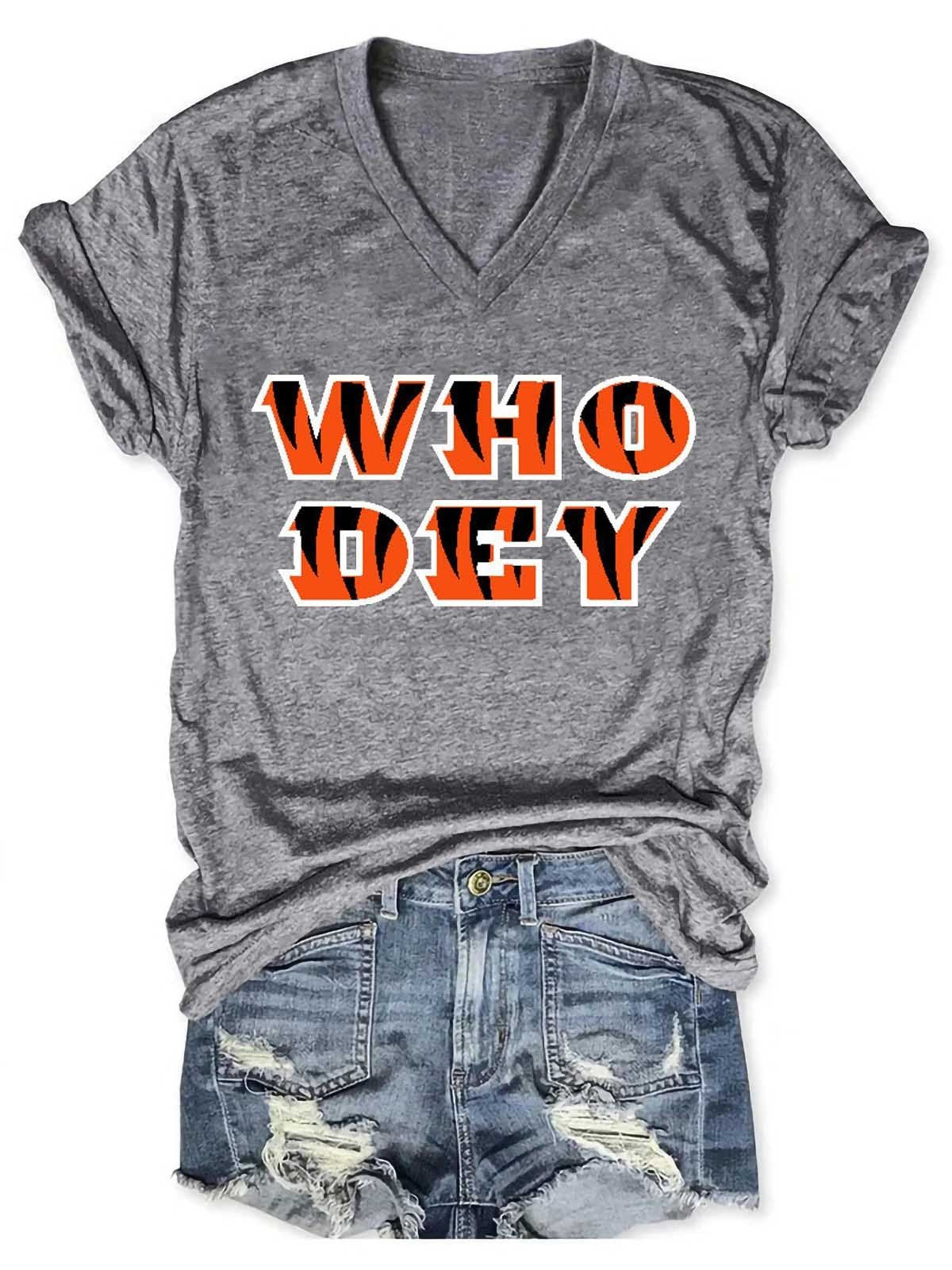 Women Who Dey V-Neck Shirt