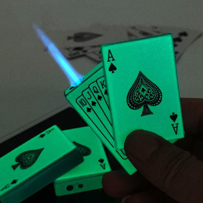 Metal Jet Playing Cards Torch Lighter