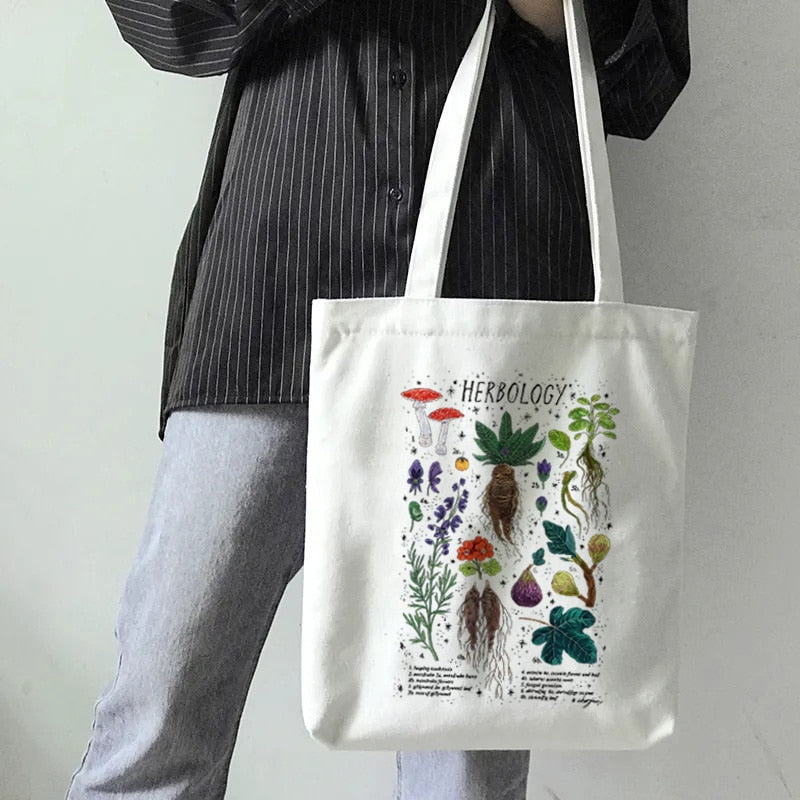 Mushroom Canvas Tote Bag