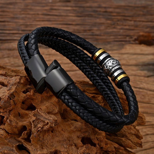 Braided Leather Bracelets for Men